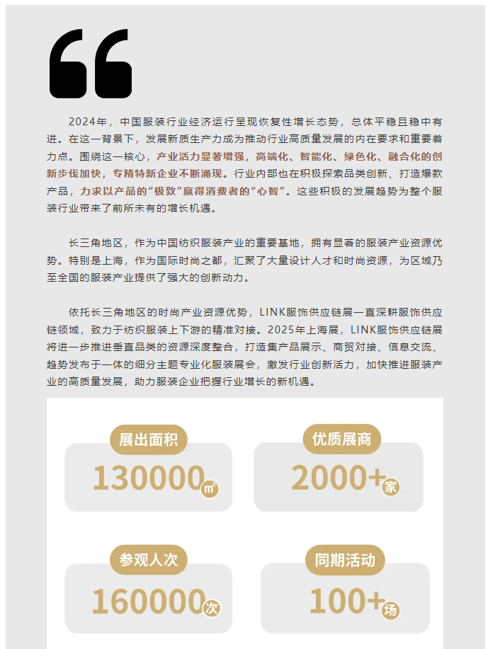 LINK服飾供應(yīng)鏈展
